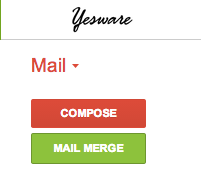 Yesware Mail Merge Button
